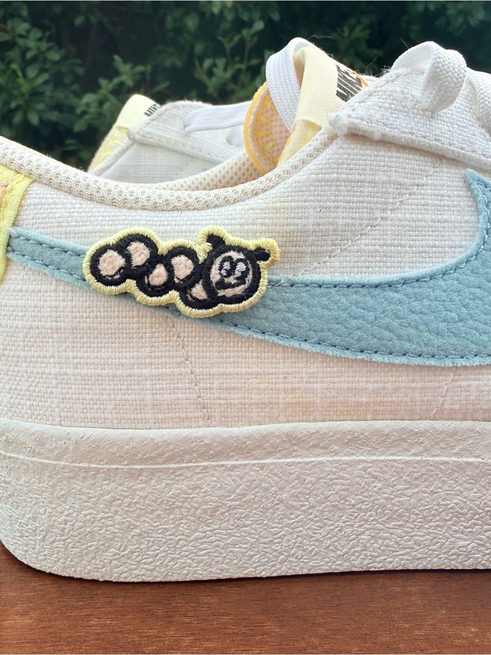 NIKE Blazer Low Platform Next Nature Air Sprung DJ6376100 white Yellow Women 9.5 - Picture 10 of 11